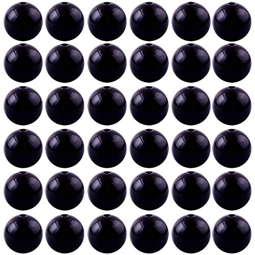 Natural Stone Beads 100pcs 10mm Black Obsidian Round Genuine Real Stone Beading Loose Gemstone Hole Size 1mm DIY Charm Smooth Beads for Bracelet Necklae Earrings Jewelry Making (Black Obsidian, 10mm) - color: Black Obsidian, size: 10mm