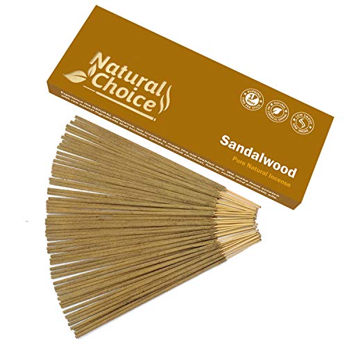 Sandalwood Incense Sticks 100 Grams, Low Smoke Traditional Incense Sticks Made from Scratch, Never Dipped (Sandalwood, Single Pack) - color: Sandalwood, size: single pack