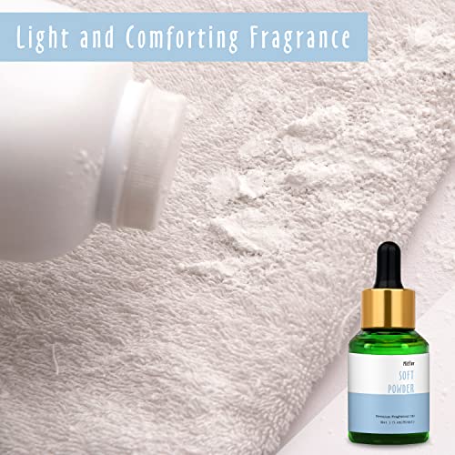 MitFlor - Soft Powder Fragrance Oil 30ml for Diffuser, Candle, Soap, More