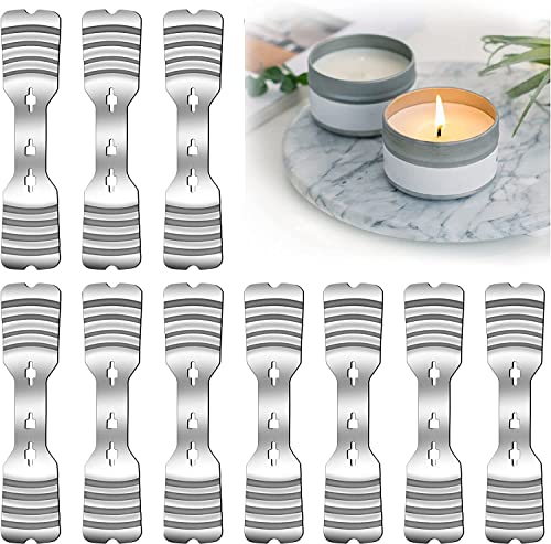 ABK10PCS Metal Candle Wick Holders, Wick Centering Tool for Candle Making - size: 10 PCS-upgraded