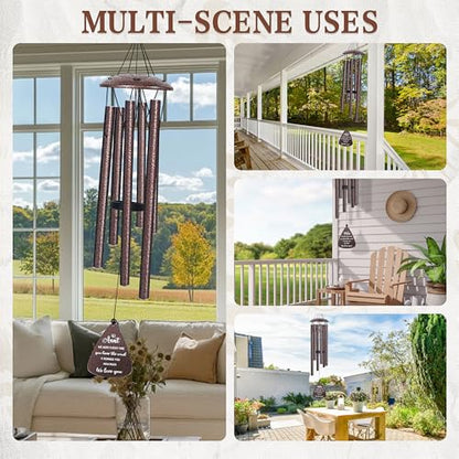 Aunt Gifts, 32" Bronze Wind Chimes, Birthday Gifts for Auntie from Niece - color: 3 - Aunt Gift