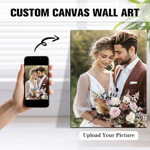 Custom Canvas Prints with Your Photos, Personalized Wall Art for Home Decor - size: 8"L x 10"W
