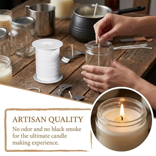 200 Feet Braided Candle Wick Spool 100% Cotton