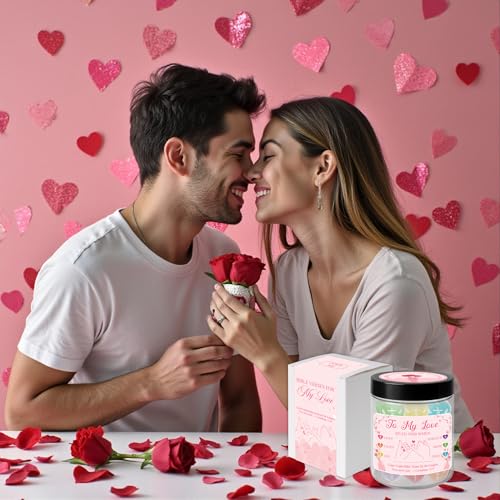 Faith Love Bible Verse Jar - Christian Mothers Day Gifts for Wife Girlfriend, Christian Gifts for Women Men Scripture Cards for Bible Study Anniversary Valentine Birthday Couples Gift for Her Him - style: BIBLE VERSE FOR MY LOVE
