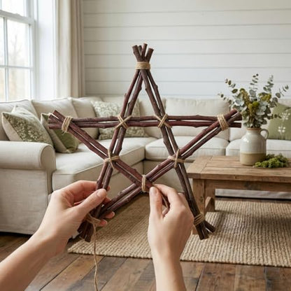 Amosfun 40Pcs Wood Sticks for Crafts, 7.8in and 11in Natural Birch Twigs Sticks for DIY School Projects Photo Props Card Making Rustic Decor
