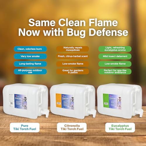 Firefly - Clean Fuel Citronella Lamp Oil - Smokeless 5 Gal - color: Citronella Formula, size: 5 Gallons