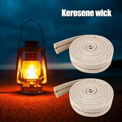 1 Roll Oil Lamp Wick - 6.5 Feet Roll, 3/4 Inch Flat Cotton Wick Replacement - Perfect for Oil Lamps, Lanterns, and Oil Burners (3/4 inch) - size: 3/4 inch
