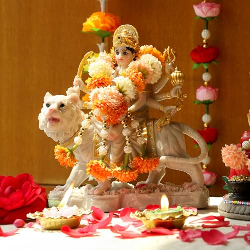 Indian Idol Marigold Garland Mala Hindu Temple Mandir Diwali Pooja Decor