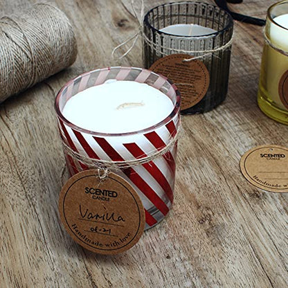 CandMak Candle Wick Kit - 60 Cotton Wicks with Tools for Making Thick, 6 inch Candles