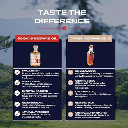 Sooki Premium Sesame Oil, 8.45 Fl Oz (250 ml), 1 Pack - size: 8.45 Fl Oz (Pack of 1)