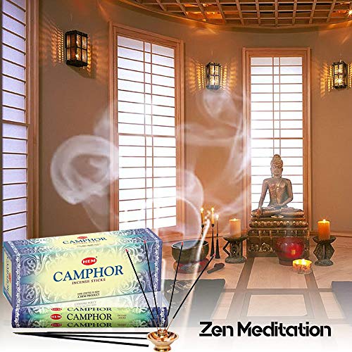 Camphor - Box of Six 20 Stick Tubes - Hem Incense (Standard Version)