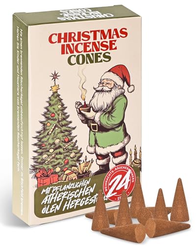 Christmas Scented Incense Cones - 4 Pack Box Set, 96 Cones Total