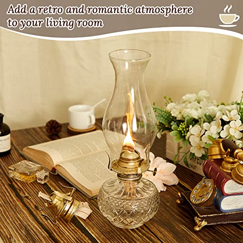 Hortsun 3 Pcs Oil Lamp Burner Parts #2 Brass 1 3/16" Screw,Gold - color: Gold