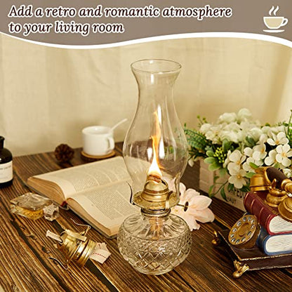 Hortsun 3 Pcs Oil Lamp Burner Parts #2 Brass 1 3/16" Screw,Gold - color: Gold