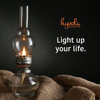 Hyoola Liquid Paraffin Lamp Oil - Clear Smokeless, Odorless, Ultra Clean Burning Fuel for Indoor and Outdoor Use - Highest Purity Available - 32oz