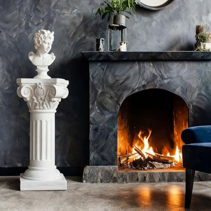 1 Pack 21.7 Inches Roman Column and Pillars Plant Pedestal Column Stand Wedding Greek Pillar for Outdoor Indoor Garden Birthday Party Display Pedestal Stand for Plants (Elegant) - style: Elegant