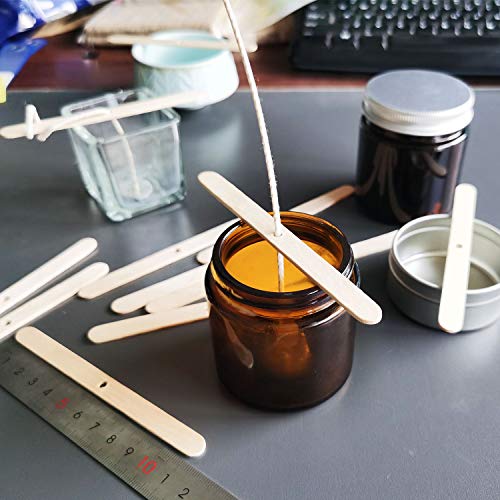MILIVIXAY Wooden Candle Wick Holders - Candle Centering Tool, 120 Pack