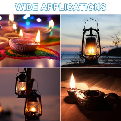 PATIKIL 1" Wide 6 Feet 100% Cotton Flat Wick, Oil Lamp Wicks with Black Stitch for Kerosene Lamp Lantern Oil Burner - color: Black, size: 1" x 6 Feet