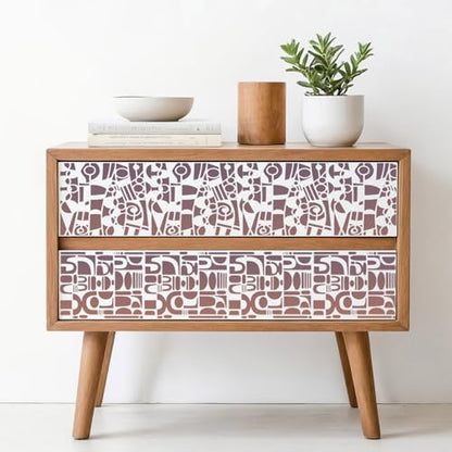 Stencils for Crafts Reusable Texture Stencils 10"x8" - style: Absract