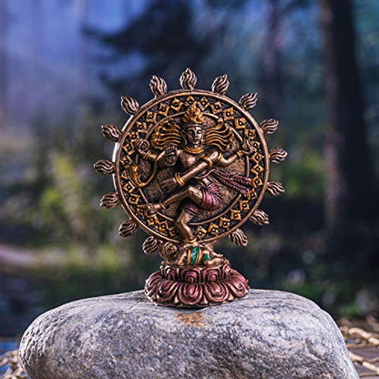 Pacific Giftware Hindu God Shiva Nataraja Miniature Resin Figurine Statue - color: Shiva Nataraja