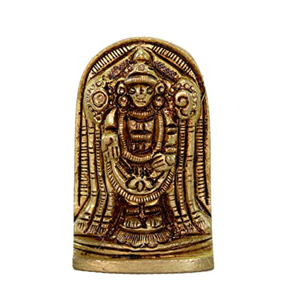 eSplanade Brass Lord Hanuman Idol Car Dashboard God Idol - 2.5" Inches Lord Balaji Murti for Desk Decor, Bajrangbali Statue, Hanuman Murti | Antique Decor Item | 100% Pure Brass, House Warming Gift - style: Bajrangbali