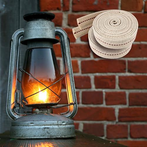 1 Roll Oil Lamp Wick - 6.5 Feet Roll, 3/4 Inch Flat Cotton Wick Replacement - Perfect for Oil Lamps, Lanterns, and Oil Burners (3/4 inch) - size: 3/4 inch
