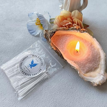 Pearled Candle Wick 2.2 Inch White Cotton Wicks 50-Pack - Premium Metal-Free & Lead-Free Candle Wicks for Candle Making - color: White-2.2 Inch-50pcs
