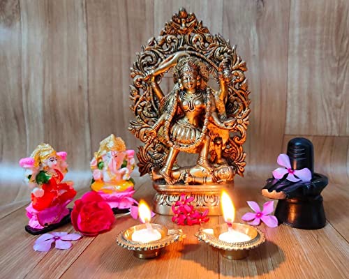 Nexxa Pure Cow Ghee Wicks (Pack of 100 Pcs) in Steel Box Readymade Diya Batti/puja Batti