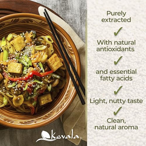 Kevala Organic Extra Virgin Sesame Oil – 12 oz, Body Care and Hair Care - size: 12 Fl Oz (Pack of 1)
