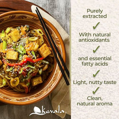 Kevala Organic Extra Virgin Sesame Oil – 17.5 lb, Body Care and Hair Care - size: 17.5 lb