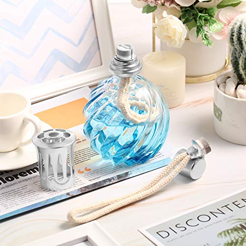 Maitys 4 Pcs Oil Lamp Wicks for Catalytic Fragrance Burner, Silver - color: Silver