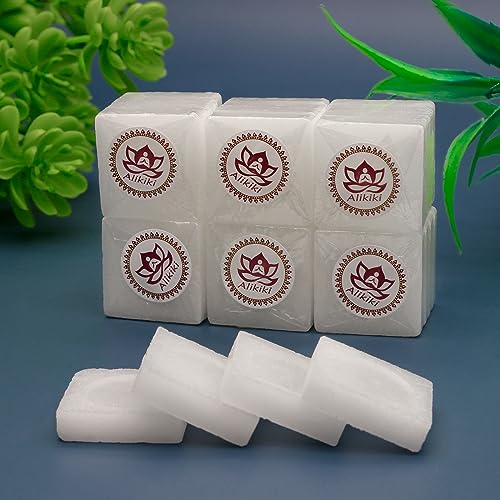 Natural Camphor Blocks (300 Grams, 64 Tablets) - Pure Camphor Tablets Cubes for Aromatherapy & Puja Alcanfor en Bloques, Alcanfor by Alikiki