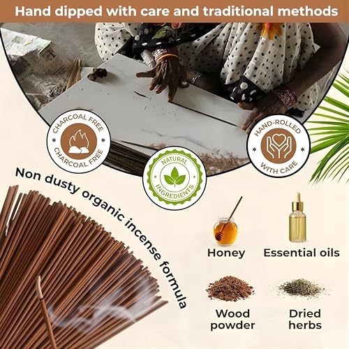 Cedar & Pine - Combo Pack of Incense Sticks - 100 Insence-Sticks of Each Scent - Total 200 Inscents - Natural Insense Made with Non Toxic Ingredients and Essential Oils - color: Cedar & Pine