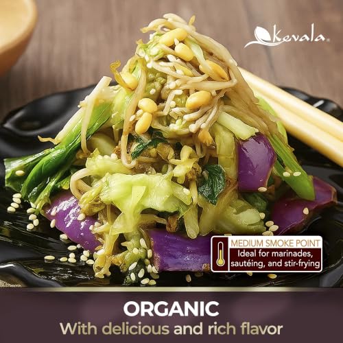 Kevala Organic Toasted Sesame Oil - 1 gal, Made with Organic Sesame Seeds - size: 128 Fl Oz (Pack of 1)