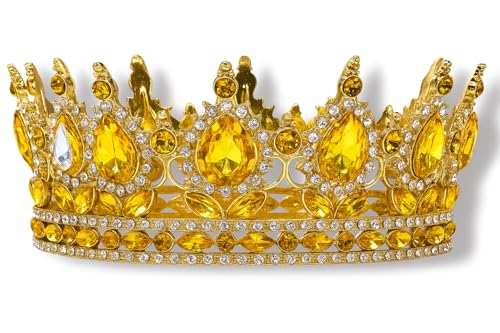 Ochun Crown Santería Orisha Corona Headpiece for Rituals and Altars – Gold Spiritual Crown for Yoruba Goddess of Love and Rivers