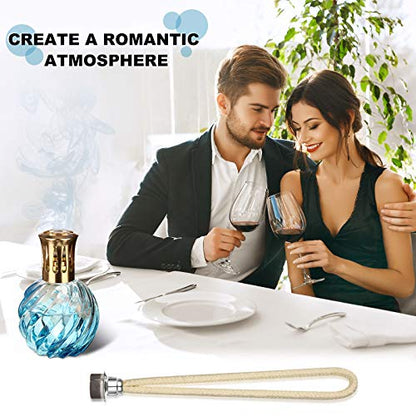 Maitys 4 Pcs Oil Lamp Wicks for Catalytic Fragrance Burner, Silver - color: Silver
