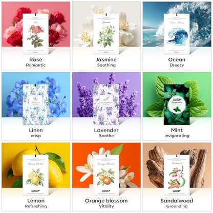 MYARO 20 Pack Lavender Scented Sachets, Closet Deodorizer Car Air Freshener - color: Lavender, size: 20 Packs