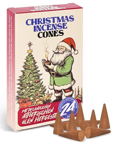 Christmas Scented Incense Cones - 4 Pack Box Set, 96 Cones Total