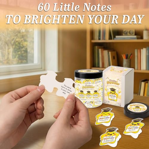 Positive Super Star For Graduation, Congrats Gifts for Daughter, 60 Star Congratulations Gifts for Granddaughter, Proud of You Gift for Women Men - style: Positive graduation star