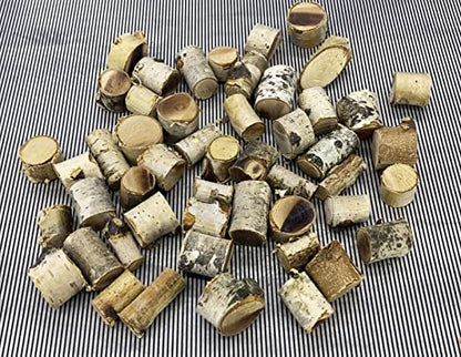 ECOVENIK - Mini Wood Logs 150 Gram in Pack - Original Craft Wood Sticks, vase Filler, Birch Small Wood Log, Rustic Home Decor - size: pack of 150 grams
