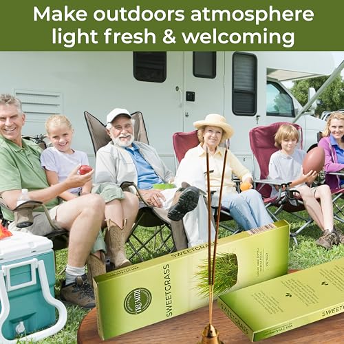 Sweetgrass Incense Sticks - Pack of 100 Inscents-Sticks - Made with Non Toxic Insence Ingredients - Scented Incienso Spiritual Insense Natural Agarbatti Incents - color: Sweetgrass