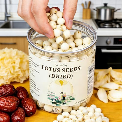 Dried Lotus Seed, 8 oz (227g) Chinese Herbal Tea