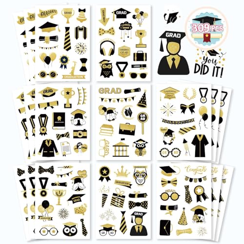 Graduation Cap Stickers Graduation Congrats Grad Class of 2026 - style: Graduation Stickers