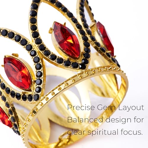 Eleggua Crown Set, Red and Black, 2 in, 2 Pack
