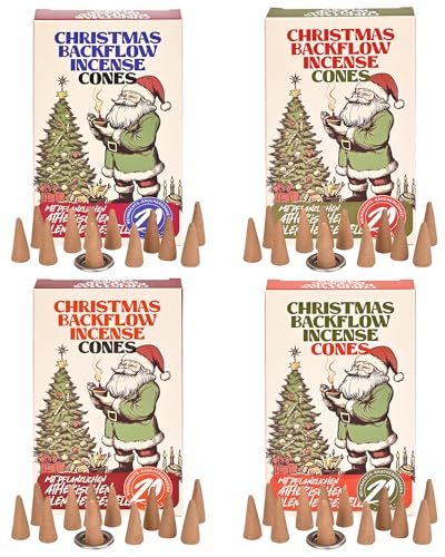 Cozy Christmas Incense Cones 80pcs - Natural Blend for a Warm & Inviting Home