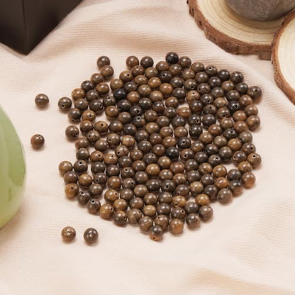 200pcs 10mm Natural Sandalwood Round Mala Beads for Jewelry Making - color: African Sandalwood (200 pcs), size: 10mm Diameter