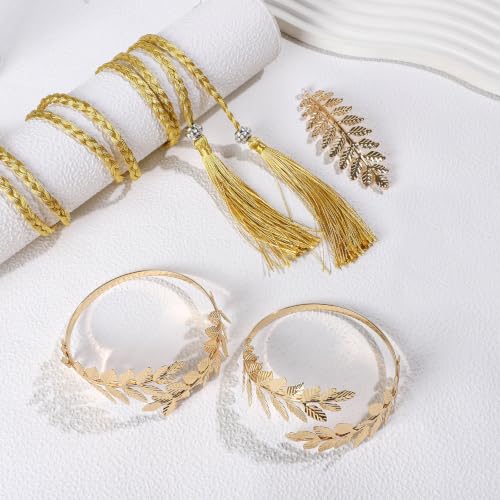 NEWITIN 20 Pieces Greek Goddess Costume Accessories Set for Women - color: Gold A