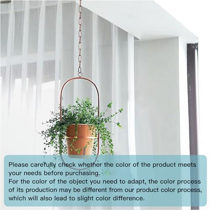 Helunsi Industrial Lighting Chain, 6 Feet Red Bronze Light Fixture Chain - color: Red Bronze