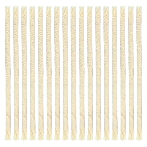 Ner Mitzvah Natural Smokeless Cotton Wicks – 50 Count (Approx.) 58 Ply Medium Thickness for Oil Cup Candle – Replacement Wicks - size: Medium