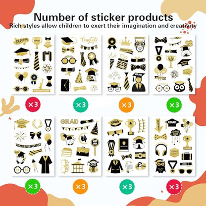 Graduation Cap Stickers Graduation Congrats Grad Class of 2026 - style: Graduation Stickers